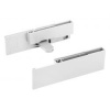StrongMax držiaky skleneného čela, biela 121mm
