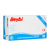 Jednorazové latexové rukavice Beybi veľ. M 100 ks
