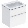 Geberit iCon - Skrinka s umývadlom, 60x48x63 mm, 2 zásuvky, lesklá biela 502.335.01.1