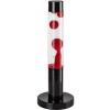 Rabalux Lavastic stolová lampa 1x25 W čierna-priehľadná-červená 76028