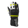 Rukavice na motocykel RSA Gappa 2 čierno-bielo-fluo žlté Veľkosť: L
