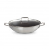 Le Creuset Wok CLASSIC 30 cm, 4,3 l, strieborná, nerezová oceľ