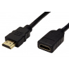 Prodlužovací High Speed HDMI kabel s Ethernetem, HDMI M - HDMI F, zlacené konektory, 5m (7611990199211)
