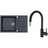 Set Alveus (dřez Rock 130 Black 91 + baterie Delos Black 91) SETA22223