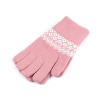 Dámske / dievčenské pletené rukavice - púdrová
