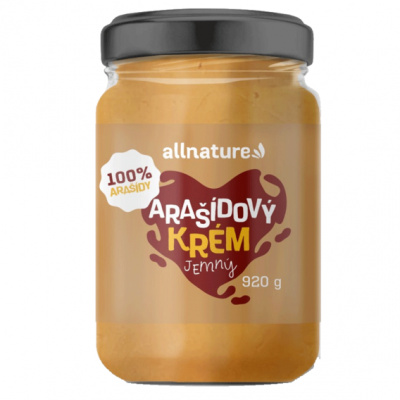 Allnature Arašídový krém 920g - jemný