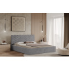 Posteľ TRIEST 180x200 svetlosivá s úložným priestorom