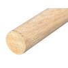drevený profil guľatý (ø 42mm /L:3000mm), materiál: dub, brúsený povrch bez náteru, balenie: PVC fólia