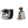 Rocket Espresso Bicocca, black + Eureka Mignon Single Dose, White & Oak