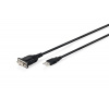 DIGITUS USB 2.0 na RS232 adaptér, 1,8m, černý DA-70172