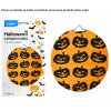 Lampión 25cm guľatý Halloween tekvice 1ks