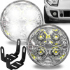 Lampy na dennú jazdu svetlom 4 SMD LED 12V Denná homologácia Okrúhle D