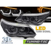 SVETLOMETY ANGEL EYES LED 3D BLACK pre BMW E60 E61 03-07