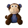 KONG Patches Cordz Monkey L - plyšová hračka pre psa, manšestrová opica s 2 pískadlami