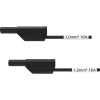 Schützinger VSFK 8500 / SIL1 / 100 / SW bezpečnostné meracie káble [4 mm zástrčka - 4 mm zástrčka] 100.00 cm čierna 1 ks; VSFK 8500 / SIL1 / 100 / SW