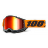 100% ACCURI 2 Goggle Orange - Red Mirror Lens