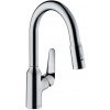 Hansgrohe Focus M42 - Drezová batéria M4216-H180 s výsuvnou spŕškou, sBOX, chróm 71821000