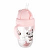 Canpol Babies nevylievací hrnček so slamkou a závažím Exotic Panda ružový 270 ml