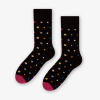 More Ponožky bavlnené s bodkami More Mix Dots 140-051 čierne, Veľkosť 43/46, Farba čierna