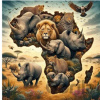 NORIMPEX Diamantové maľovanie Afrika 30 x 40 cm