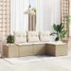zahrada-XL Súprava záhradných pohoviek s vankúšom 4 pcs Béžová, krémová 3355680