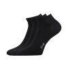 HOHO jednofarebné nízke ponožky Boma Čierna 35-38 3 páry