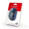 Myš GEMBIRD MUSW-4B-03-B, černo-modrá, bezdrôtová, USB nano receiver (MUSW-4B-03-B)