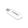 USB kľúč, 512GB, USB C 3.2 Gen1, VERBATIM Plectra, biely