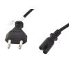 LANBERG CEE 7/16 na IEC 320 C7 EURO (RADIO) POWER CORD 1.8M VDE černý