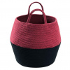 LORENA CANALS Pletený kôš Zoco Black Aubergine - kôš