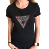 Dámske tričko GUESS Rhinestones E5GI08 čierne