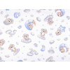 Stoklasa Bavlněná látka / plátno medvídek koala METRÁŽ - 2 (779) bílá modrá světlá