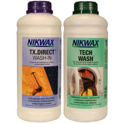 Nikwax Twin Tech Wash + TX.Direct Wash-In, 2 x 1 l 