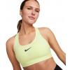 Dámske podprsenky Nike Swoosh Medium Support Non-Padded Sports - luminous green/black - Žltý, Zelený (XS)