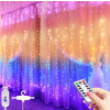 BERGE LED svetelný záves 3x2, 8m - multicolor