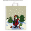 Taška reklamná podtlač. 40x45 cm/50ks 40mic Vianočná Santa Klaus v lese