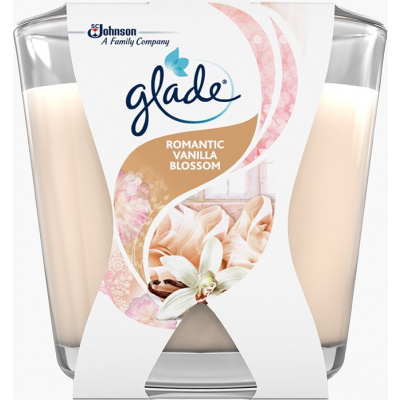 Glade Decor Romantic Vanilla Blossom sviečka v skle 70 g