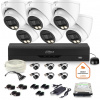 Dahua monitorovací set 6x dome kamera HAC-HDW1500T-IL-A-0280B-S2 1TB IR 40m 51mp