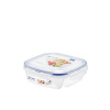Lock&lock Dóza štvorec Lock s 3 priehradkami 750 ml