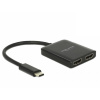 Delock 87719 USB-C® (USB 3.1) MultiPort húb čierna; 87719