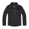 Flisová bunda Brandit Fleece Troyer, čierna - XL