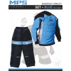 MPS brankársky florbalový set - BLUE dres + nohavice XS
