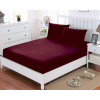 HoD Plachta s gumkou Jersey PLUS Bordó Bavlna Rozmer v cm: 90 x 200