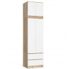 Skriňa s nadstavcom S 60 cm 2D 2SZ CLP dub sonoma / biela