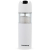Klausberg KB-7437 Gravitačný mlynček na soľ a korenie 50 ml, biely