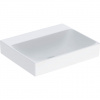 Geberit ONE - Umývadlo na dosku 500x400x140 mm, bez prepadu, bez otvoru na batériu, KeraTect, biela 505.031.01.6