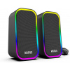 Marvo reproduktory HAVOC 20BK, 6W, čierne, podsvietené SG-285 BK