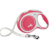 Vodítko FLEXI Comfort L opasok 8m/50kg červená NEW