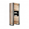 Cama Meble Regál do obývačky WOOD, dub wotan/antracyt