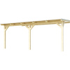 WEKA Drevená záhradná pergola 672 (5,4x3,7 m) - 12 x 12 cm prírodný